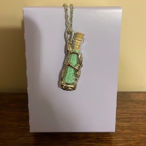 Blue fairy dust necklace